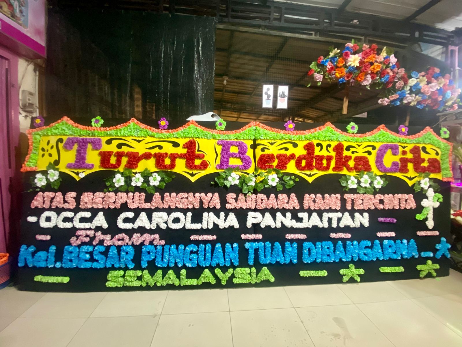 Papan Bunga Duka Cita - Papan Bunga Khanaya Florist Medan